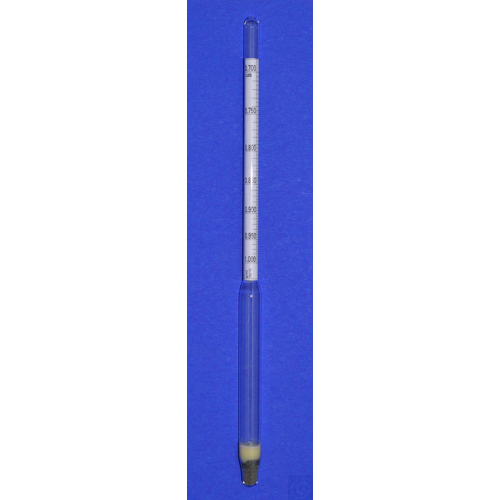 Density hydrometer, 1,000-1,300:0,005g/cm³, 280-300mm long, reference