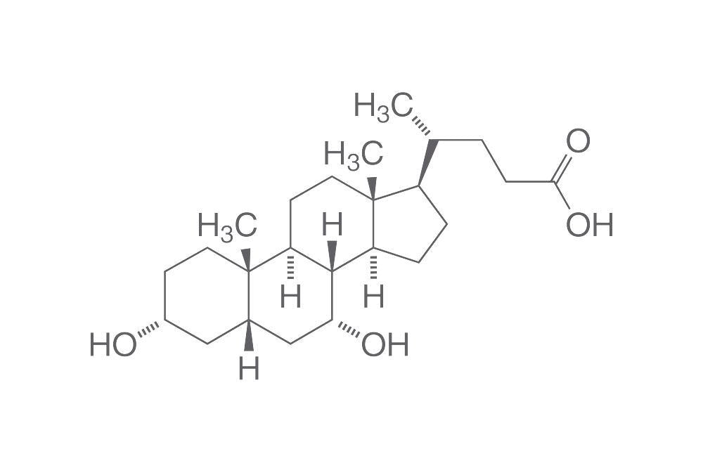 Chenodeoxycholic acid, min. 95 %, for biochemistry, 5 g, glass - Luminix Health