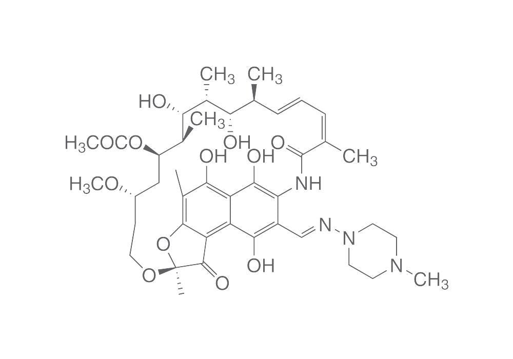 Rifampicin, min. 90 %, for biochemistry, 500 mg