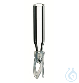 1 ml Micro-Insert for Short Thread Vials, wide opening, 29x5,7mm, clear - Luminix Health