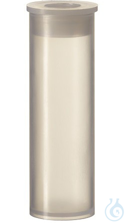 Image of 4ml PP Shell Vial, 44,6x14,65mm, clear, 15mm PE Plug, transparent, 10 x 100 pc