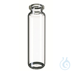 ND20/ND18 20ml Headspace-Vial, 75,5x23mm, clear, rounded bottom, 10 x 100 pc - Luminix Health