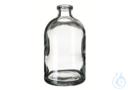 100ml Crimp Neck Vial, 94,5x51,6mm, clear glass, 3rd hydrol. class - Luminix Health