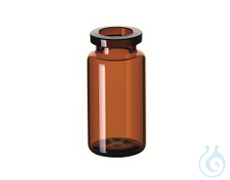 ND20/ND18 10ml Headspace-Vial, 46x22,5mm, amber, DIN-crimp neck, rounded bottom - Luminix Health