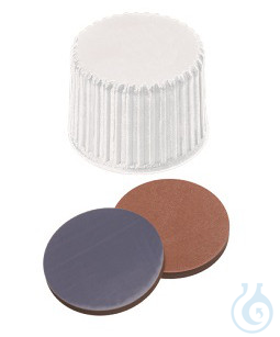 Image of ND20 PP screw cap, white, closed,1,3mm, 10 x 100 pc - Luminix Health