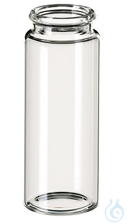 Image of 25ml Snap Cap Vial ND22, 65 x 26mm, clear glass, 3rd hydrolytic class