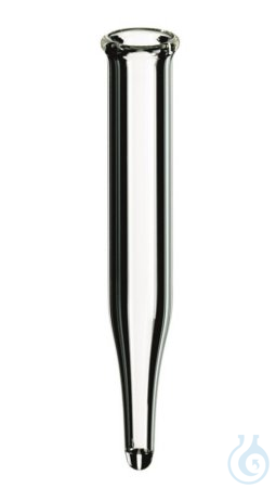 Image of 0,3ml Micro-Insert, 40x6mm, clear glass, 1st hydrolytic class, 15mm top