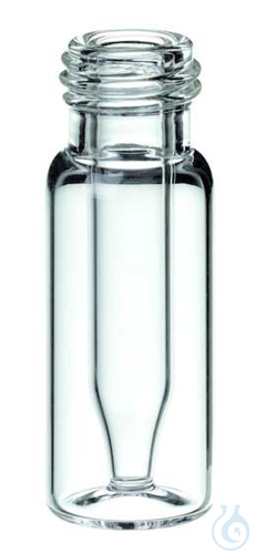 Image of Short Thread Vial w/ integrated 0.3 ml small Micro-Insert, 32 x 11.6 mm - Luminix Health