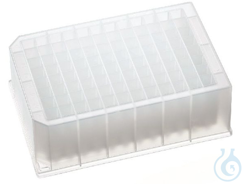 Micro 96 Well Microplate, PP, height 44 mm, V-shape, square, 2000 µl, 5/pck - Luminix Health