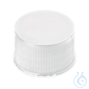 Image of ND13 PP Screw Cap, white, closed, 10x100/PAK - Luminix Health