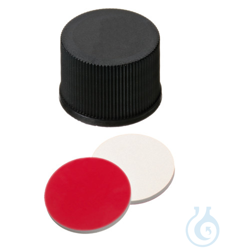 Image of ND15 PP screw cap, black, closed,1,3mm, 10 x 100 pc - Luminix Health