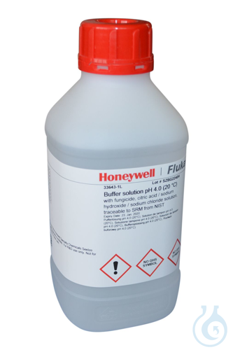 Image of Buffer solution pH 7.0 (20 °C), Plastic Bottle, 1 L - Luminix Health