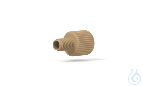 Two-Piece Fingertight Fitting Short, PEEK, 10-32 Coned, for 1/16'' OD, 2 pc/PAK - Luminix Health