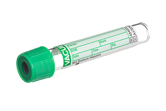 VACUETTE® tube 4 ml NH sodium heparin 13x75 green