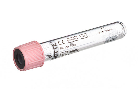 VACUETTE® FC Mix tube 3 ml 13x75 pink cap-schw
