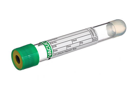 VACUETTE® tubes 8 ml LH lithium heparin separator