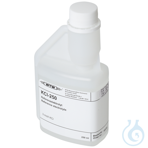 Image of KCl-250, Reference electrolyte, 1 bottle with 250 ml KCl solution 3 mol/l. - Luminix Health