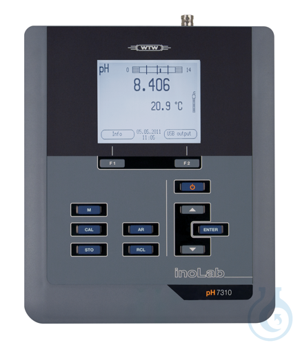 Image of inoLab® pH 7310 BNC, Convenient, menu controlled pH/mV meter, BNC socket, for me - Luminix Health