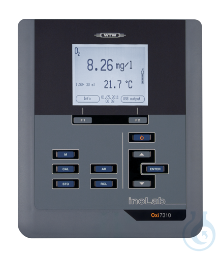 inoLab® Oxi 7310, Professional dissolved oxygen meter, menu controlled, for mea