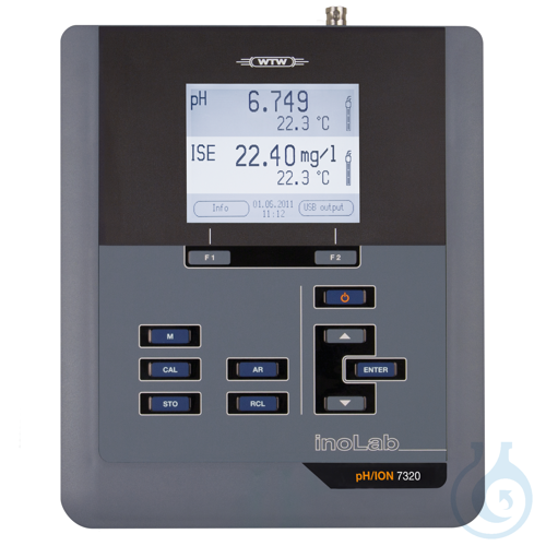 Image of inoLab® pH/ION 7320 BNC, Precise, menu controlled pH/mV/ISE benchtop meter, with - Luminix Health