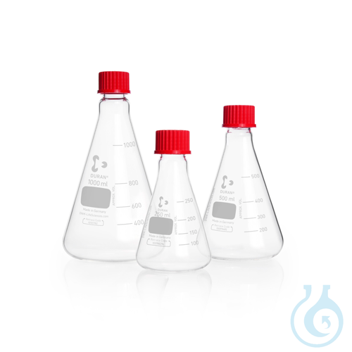 Image of DURAN® Erlenmeyer Flask, with DIN thread - Luminix Health