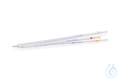 Image of Measuring Pipette, soda-lime, Class AS, Type 2, blue print, CoC, batch certifica - Luminix Health