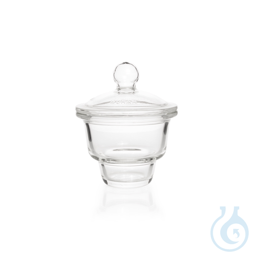 Image of DURAN® Desiccator, with knobbed lid, with flat flange, no connection - Luminix Health