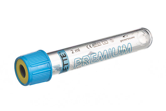 VACUETTE® tube 2 ml CTAD 13x75 blue cap-yellow