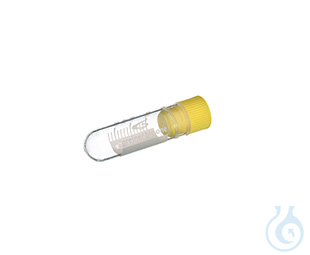 CRYO.S, 2 ML, PP, ROUND BOTTOM,, INTERNAL THREAD, YELLOW SCREW CAP,, WRITING - Luminix Health