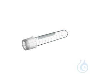 TUBE, 14 ML, PP,18/95 MM, ROUND BOTTOM,, TWO-POSITION VENT STOPPER, NATURAL,, - Luminix Health