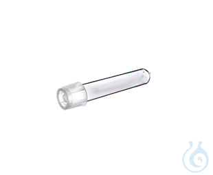 TUBE, 14 ML, PS, 18/95 MM, ROUND BOTTOM,, TWO-POSITION VENT STOPPER, CLEAR,, - Luminix Health
