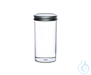 Image of MULTIPURPOSE CONTAINER, 290 ML, PS, 58/121 MM,, METAL SCREW CAP, CLEAR, W/O - Luminix Health