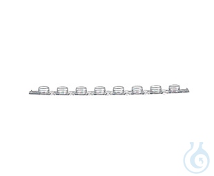 SAPPHIRE 8-CAP STRIP, PP, NATURAL, FLAT,, FOR 6732XX, FOR RT-PCR, 125 PCS./BAG - Luminix Health