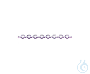 SAPPHIRE 8-CAP STRIP, PP, VIOLET, DOMED,, FOR 6732XX, 125 PCS./BAG - Luminix Health