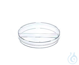 Image of PETRI DISH, PS, 94/15 MM, WITH VENTS,, 2 COMPARTMENTS, 20 PCS./BAG