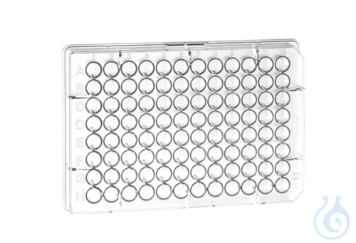 Image of CELLCULTURE MICROPLATE, 96 WELL, PS, U-BOTTOM,, CLEAR, CELLSTAR® TC, WITH LID,