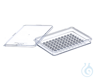 TERASAKI-PLATE, 60 WELL, PS, 83,3/58 MM, CLEAR,, TC, WITH LID, 120 PCS./BAG - Luminix Health