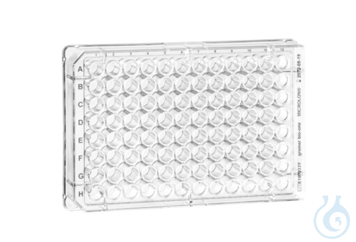 Image of MICROPLATE, 96 WELL, PS, F-BOTTOM, (CHIMNEY WELL), CLEAR, MICROLON®, HIGH - Luminix Health
