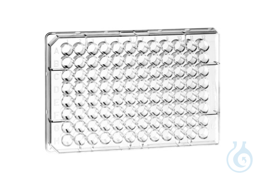 Image of CELL CULTURE MICROPLATE, 96 WELL, PS, F-BOTTOM, (CHIMNEY WELL), CLEAR,