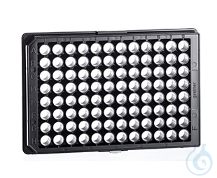 MICROPLATE, 96 WELL,UV-STAR®, COC, F-BOTTOM,, CHIMNEY WELL, BLACK, 10 ST./BTL. - Luminix Health