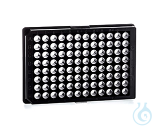 MICROPLATE, 96 WELL, PS, F-BOTTOM, µCLEAR®,, BLACK, STREPTAVIDIN-COATED, 5 - Luminix Health