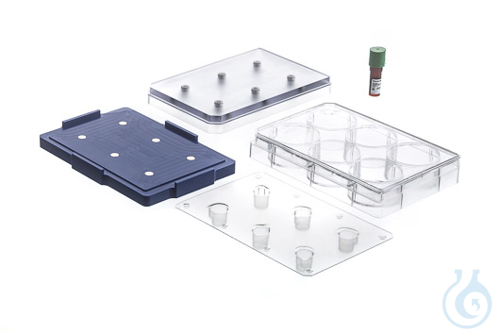 Image of 6 WELL BIO-ASSEMBLER KIT, CLEAR,, NANOSHUTTLE 600 µL, LEVITATING DRIVE,, HOLDING