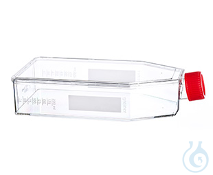 Image of CELL CULTURE FLASK, 650 ML, 175 CM², PS,, CELLCOAT®, LAMININ, RED FILTER SCREW