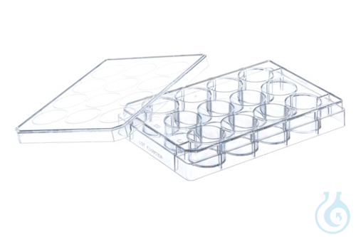 CELL CULTURE MULTIWELL PLATE, 12 WELL, PS,, CLEAR, CELLSTAR®, TC, LID WITH - Luminix Health