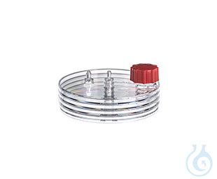 Image of CELLDISC, 4 LAYERS, 1.000 CM², PS, CLEAR,, TC, STANDARD SCREW CAP RED, STERILE,, - Luminix Health
