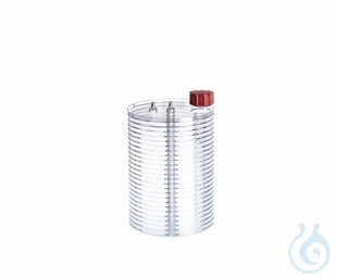 CELLDISC, 24 LAYERS, 6.000 CM², PS, CLEAR,, TC, STANDARD SCREW CAP RED, - Luminix Health