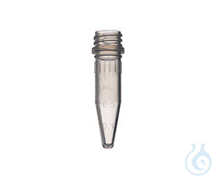 REACTION TUBE, 1,5 ML, PP, 10/45 MM, NATURAL,, CONICAL, SCREW CAP 366XXX, 500 - Luminix Health