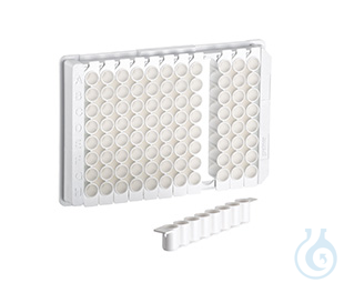 STRIP PLATE, 12xF8, PS, F-BOTTOM,, WHITE, LUMITRAC, MED. BINDING, 10 PCS./BAG - Luminix Health