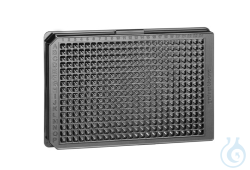 Image of MICROPLATE, 384 WELL, PS, F-BOTTOM, µCLEAR®,, BLACK, MED. BINDING, 10 PCS./BAG - Luminix Health