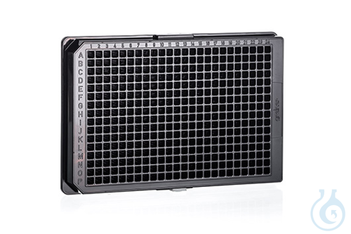Image of MICROPLATE, 384 WELL, PS, F-BOTTOM, BLACK,, NON-BINDING, 10 PCS./BAG - Luminix Health